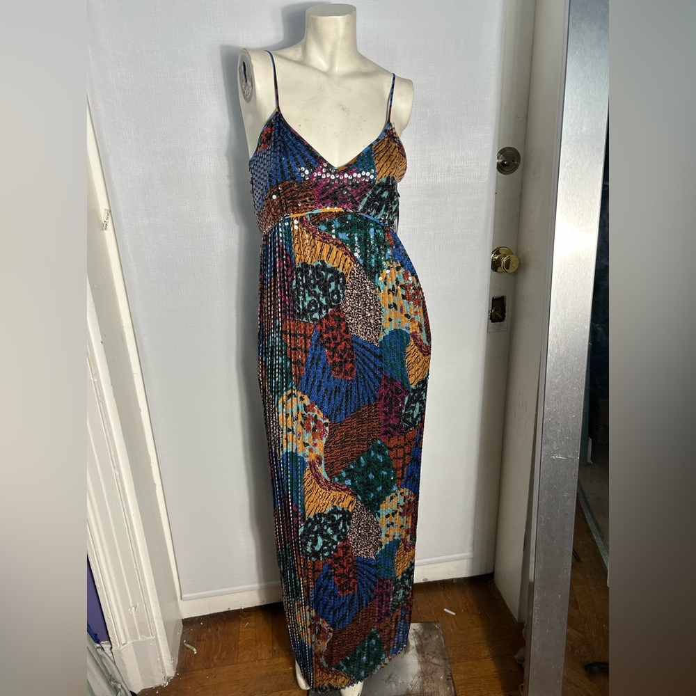 M Missoni Collection Patchwork Sequin Column Gown… - image 1